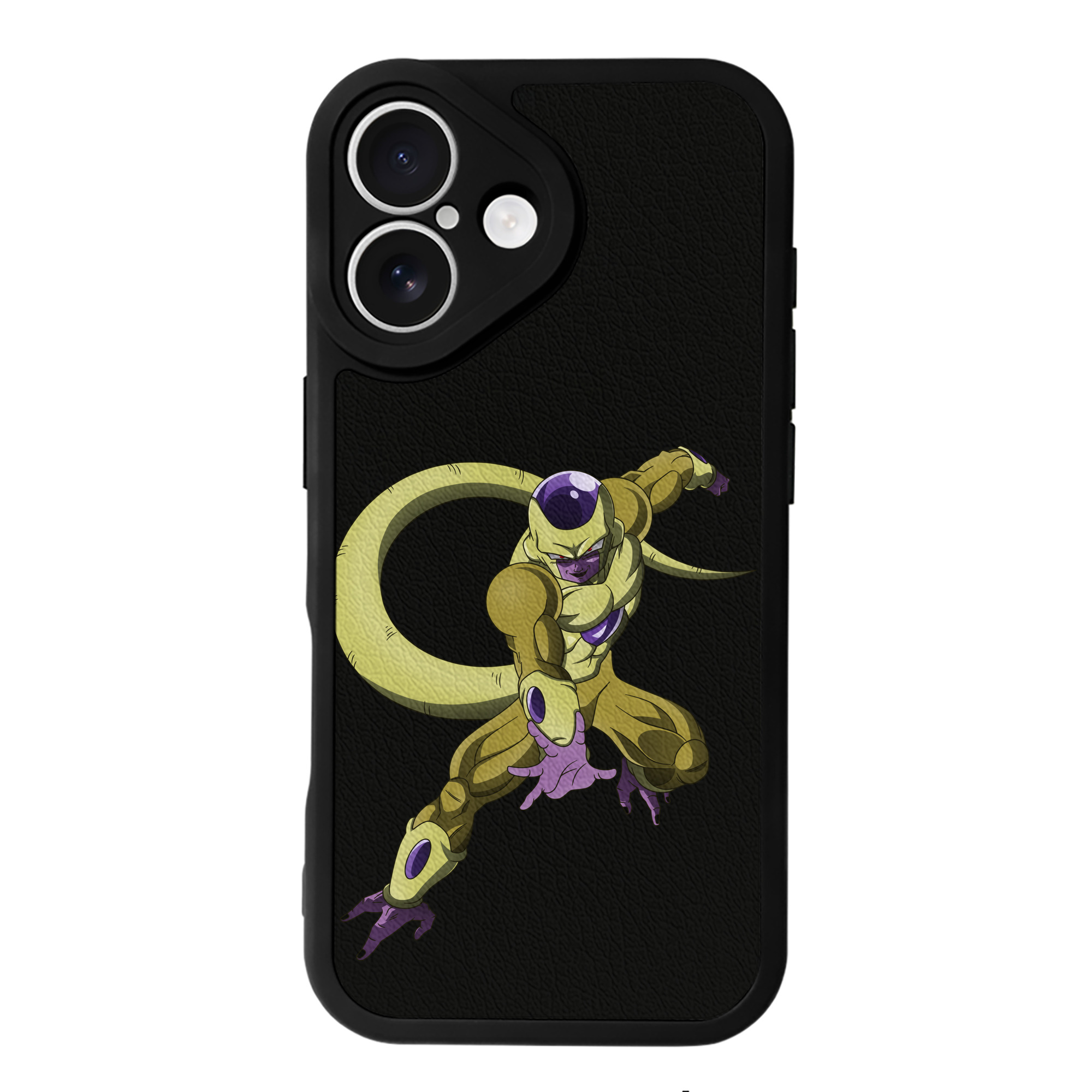 （画像用） ドラゴンボール フリーザ DRAGON BALL Frieza 【iPhone 16シリーズ対応】シリコンスマホケース（レザー調） 材質：シリコン